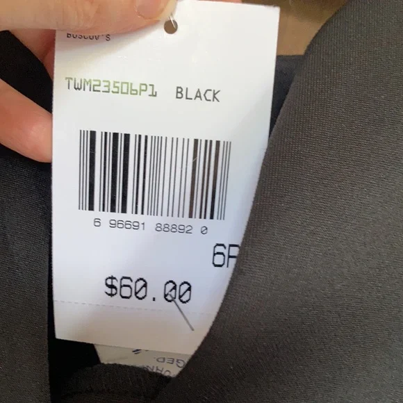 Connected apparel black dress sleeves w sheer stripes 6P 6 petite - Picture 9 of 15